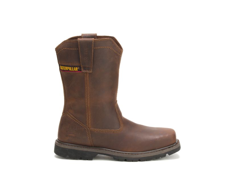 Caterpillar Wellston Pull On Steel Toe Argentina - Botines De Seguridad Hombre Marrones Oscuro ( 869